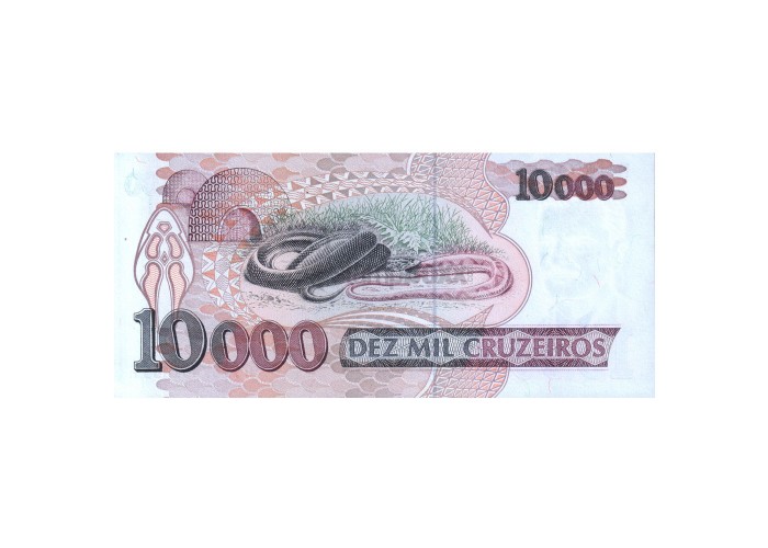 P-233c Banknotes UNC 1993 Brazil 10000 Cruzeiros ND 