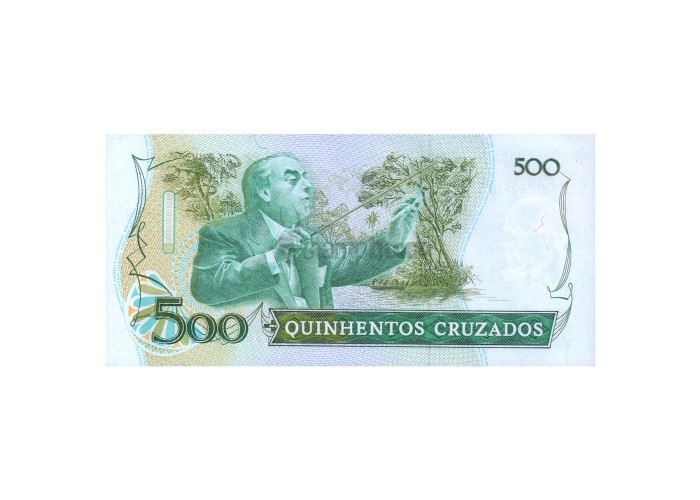 BRAZIL 500 CRUZADOS 1988 P-212d UNC