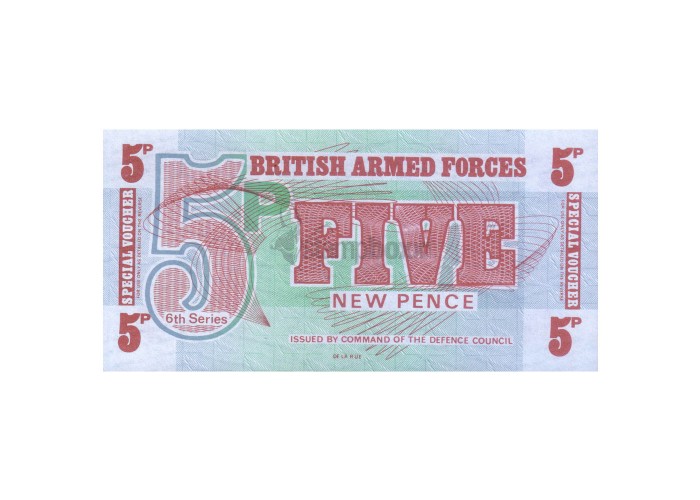 BRITISH ARMED FORCES 5 PENCE P-M47 UNC