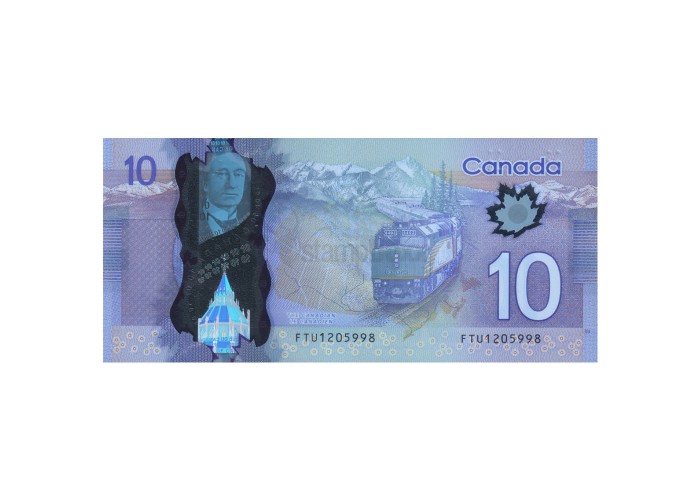 CANADA 10 DOLLARS 2013 P-107c UNC POLYMER