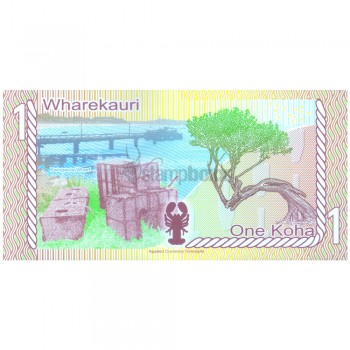 CHATHAM ISLANDS 1 KOHA 2013 UNC POLYMER