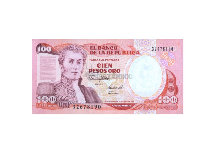 COLOMBIA 100 PESOS 1991 P-426A UNC