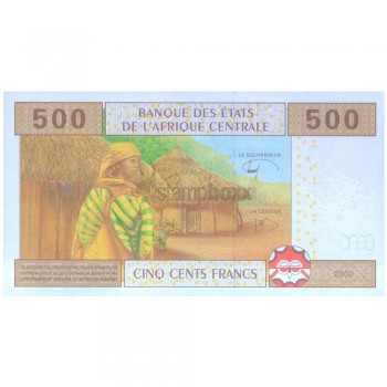 CONGO CENTRAL AFRICAN STATES 500 FRANCS 2002 P-106T UNC
