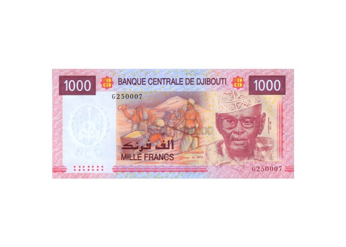 DJIBOUTI 1000 FRANCS 2015 P-42 UNC