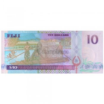 FIJI 10 DOLLARS 2002 P-106 UNC