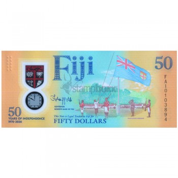 FIJI 50 DOLLARS 2020 P-NEW POLYMER UNC