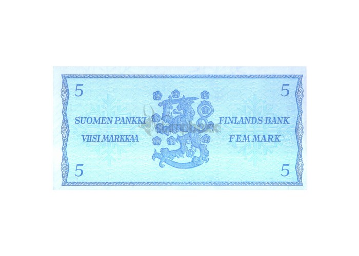 FINLAND 5 MARKAA 1963 P-106A UNC