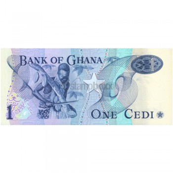 GHANA 1 CEDI 1976 P-13 UNC