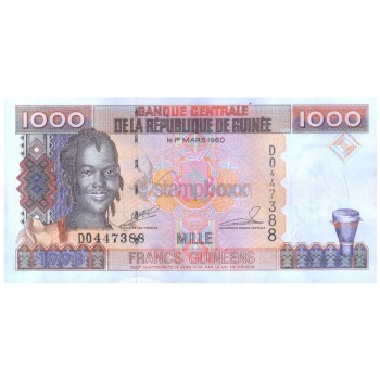 GUINEA 1000 FRANCS GUINEENS 1998 P-37 aUNC