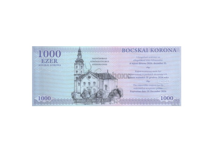 HUNGARY 1000 BOCSKAI KORONA 2021 UNC POLYMER