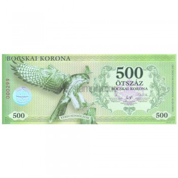 HUNGARY 500 BOCSKAI KORONA 2021 UNC POLYMER