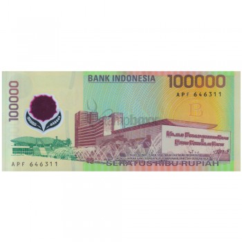 INDONESIA 100000 RUPIAH 1999 P-140 UNC POLYMER