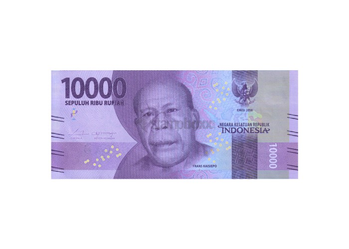 INDONESIA 10000 RUPIAH 2016-21 P-157 UNC