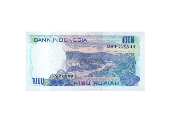 INDONESIA 1000 RUPIAH 1980 P-119 UNC