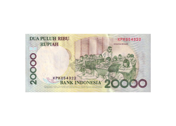 INDONESIA 20000 RUPIAH 1998 P-138a UNC