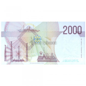 ITALY 2000 LIRE 1990 P-115 UNC