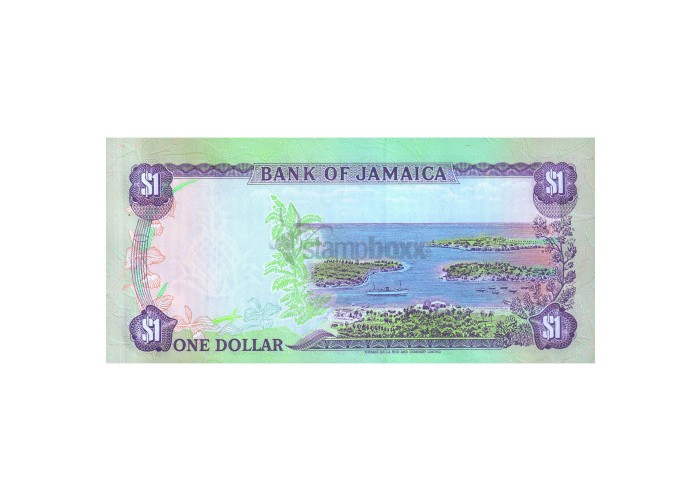 JAMAICA 1 DOLLAR 1982-86 P-64 UNC