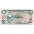 JAMAICA 2 DOLLARS 1985 P-65a UNC