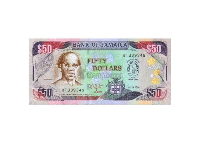 JAMAICA 50 DOLLARS 2010 P-88 UNC