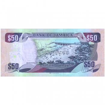 JAMAICA 50 DOLLARS 2018 P-94 UNC