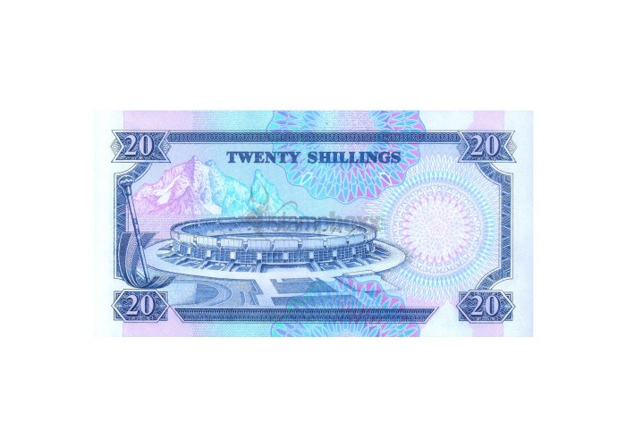 KENYA 20 SHILLINGS 1991 P-25d UNC