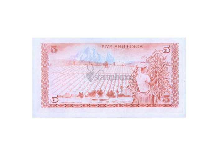 KENYA 5 SHILLINGS 1978 P-15 UNC