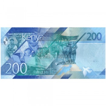 KENYA 200 SHILLING 2019 P-NEW UNC