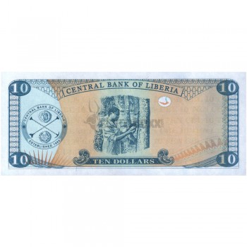 LIBERIA 10 DOLLARS 2011 P-27g UNC