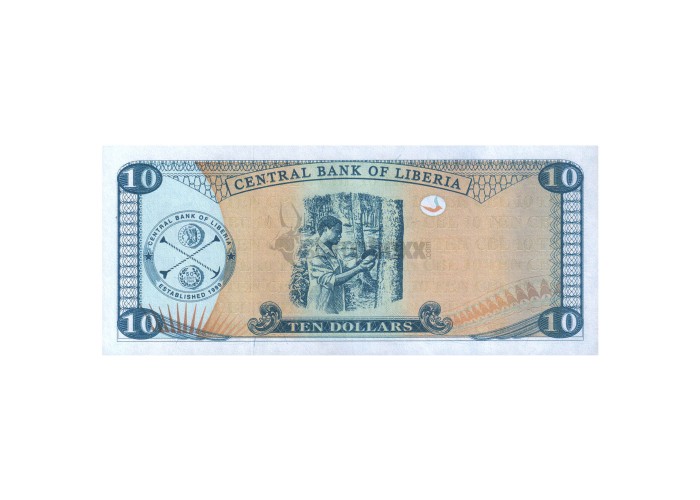 LIBERIA 10 DOLLARS 2011 P-27g UNC