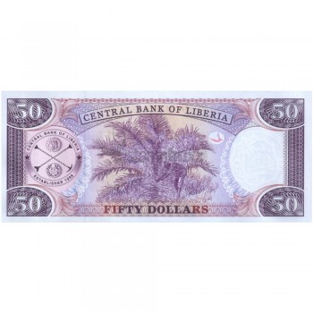 LIBERIA 50 DOLLARS 2011 P-29f UNC