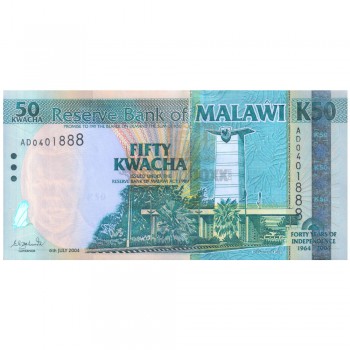 MALAWI 50 KWACHA 2004 P-49 UNC
