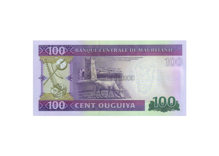 MAURITANIA 100 OUGUIYA 2015 P-16b UNC