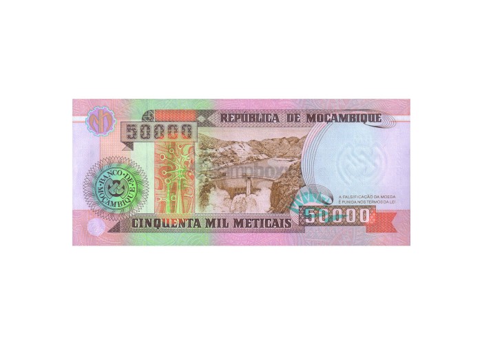 MOZAMBIQUE 50000 METICAIS 1993 P-138 UNC