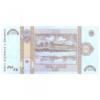 MOLDOVA 100 LEI 2015 P-25 UNC