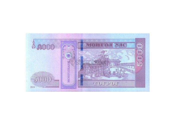 MONGOLIA 5000 Tögrög 2024 P-80 UNC