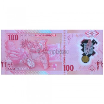 MOZAMBIQUE 100 METICAIS 2024 P-157 UNC POLYMER