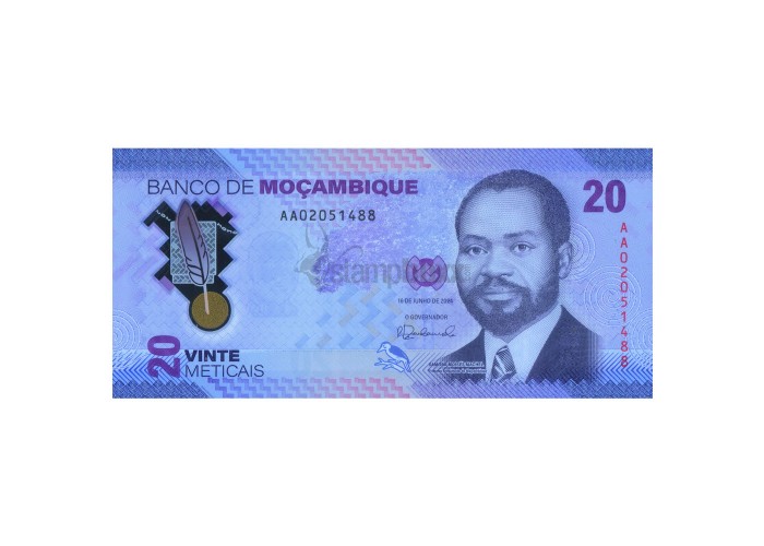 MOZAMBIQUE 20 METICAIS 2024 P-155 UNC POLYMER