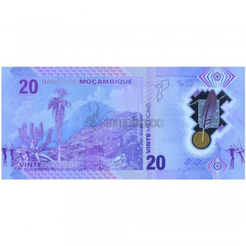 MOZAMBIQUE 20 METICAIS 2024 P-155 UNC POLYMER