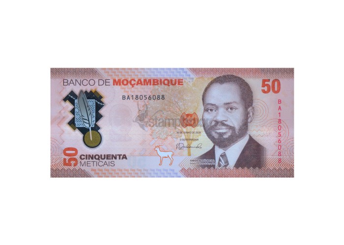 MOZAMBIQUE 50 METICAIS 2024 P-156 UNC POLYMER