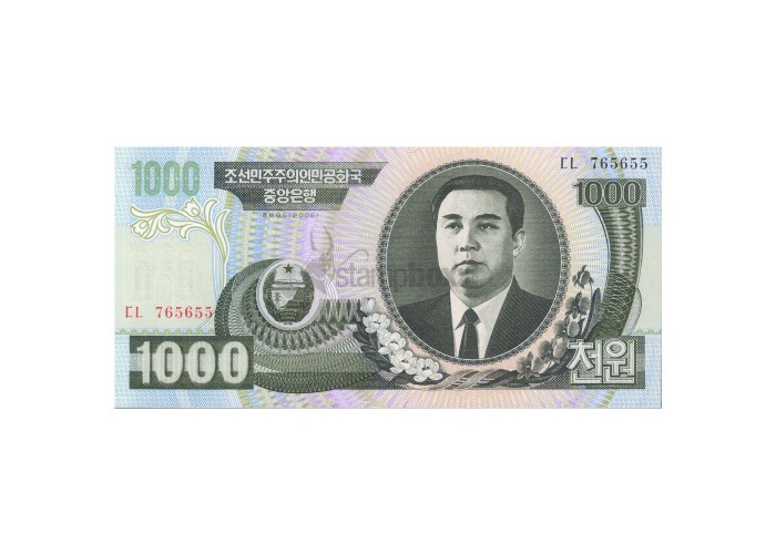 NORTH KOREA 1000 WON 2006 P-45b UNC