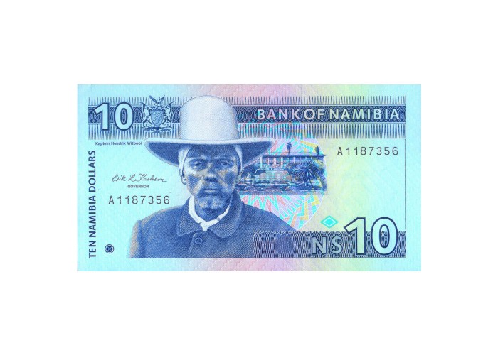 NAMIBIA 10 DOLLARS 1993 P-1 UNC - RARE