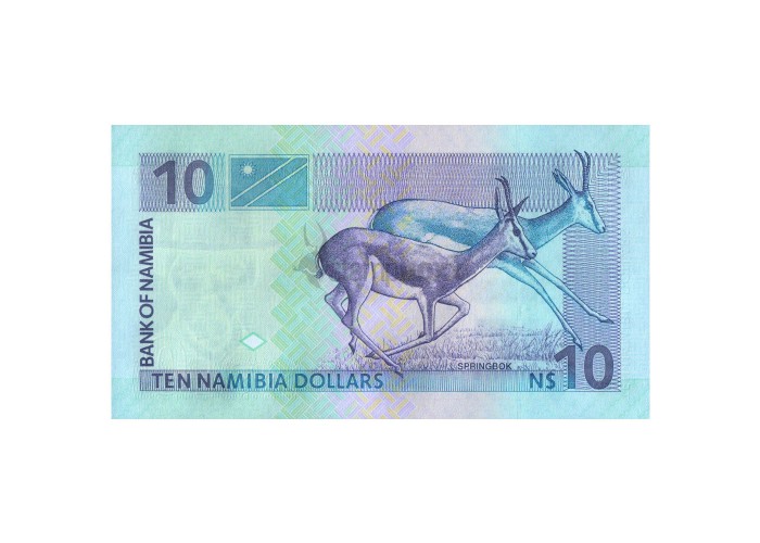 NAMIBIA 10 DOLLARS 2001 P-4c UNC