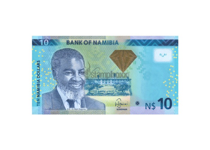 NAMIBIA 10 DOLLARS 2013 P-11 UNC