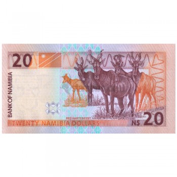 NAMIBIA 20 DOLLARS 2002 P-6 UNC