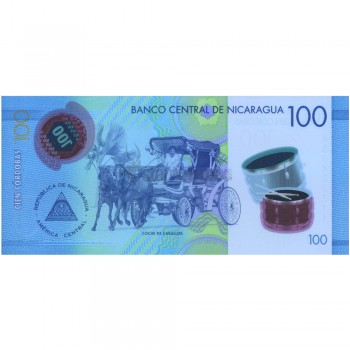 NICARAGUA 100 CORDOBAS 2015 P-212 UNC