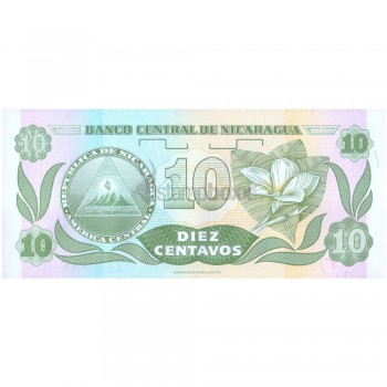 NICARAGUA 10 CENTAVOS 1991 P-169 UNC