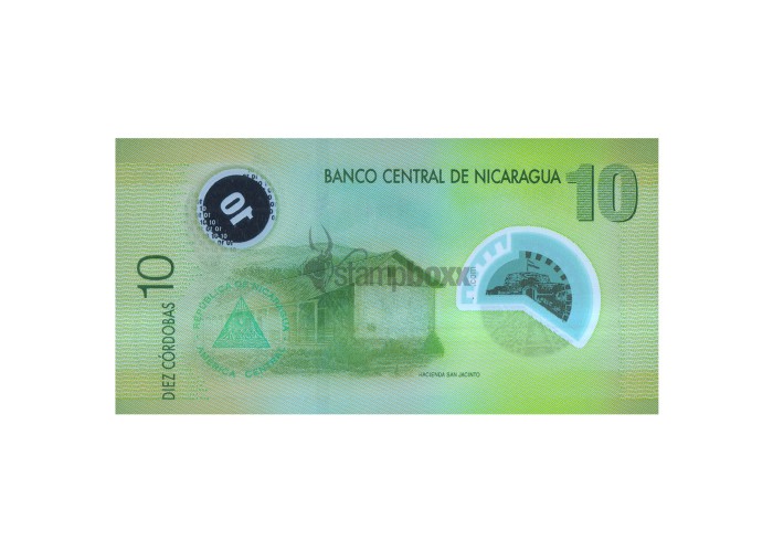 NICARAGUA 10 CORDOBAS 2007 P-201b UNC POLYMER