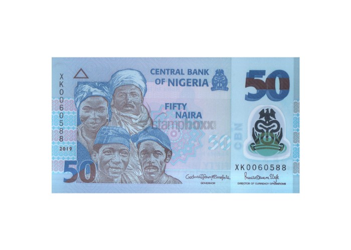 NIGERIA 50 NAIRA 2019 P-40 UNC POLYMER