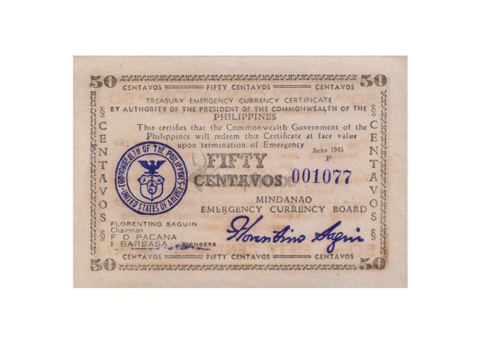 PHILIPPINES 50 CENTAVOS 1943 PS-514 UNC