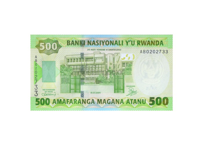 Rwanda / Africa 500 Francs 2004 UNC P-30 